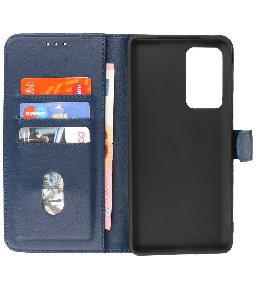 Bookstyle Tegnebog Etui Motorola Moto Edge 20 Pro Navy