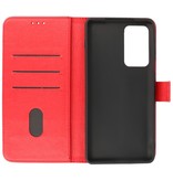 Custodie a portafoglio Bookstyle Custodia Motorola Moto Edge 20 Pro rossa