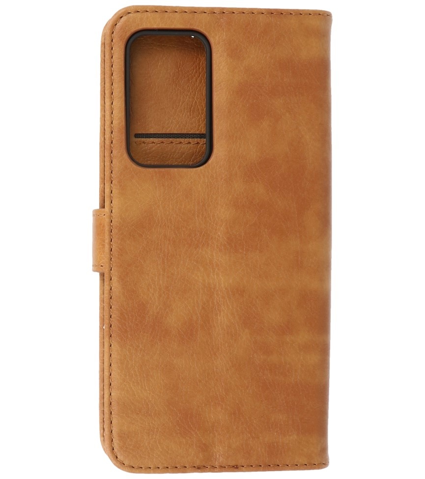 Bookstyle Pung -etui Etui Motorola Moto Edge 20 Pro Brun