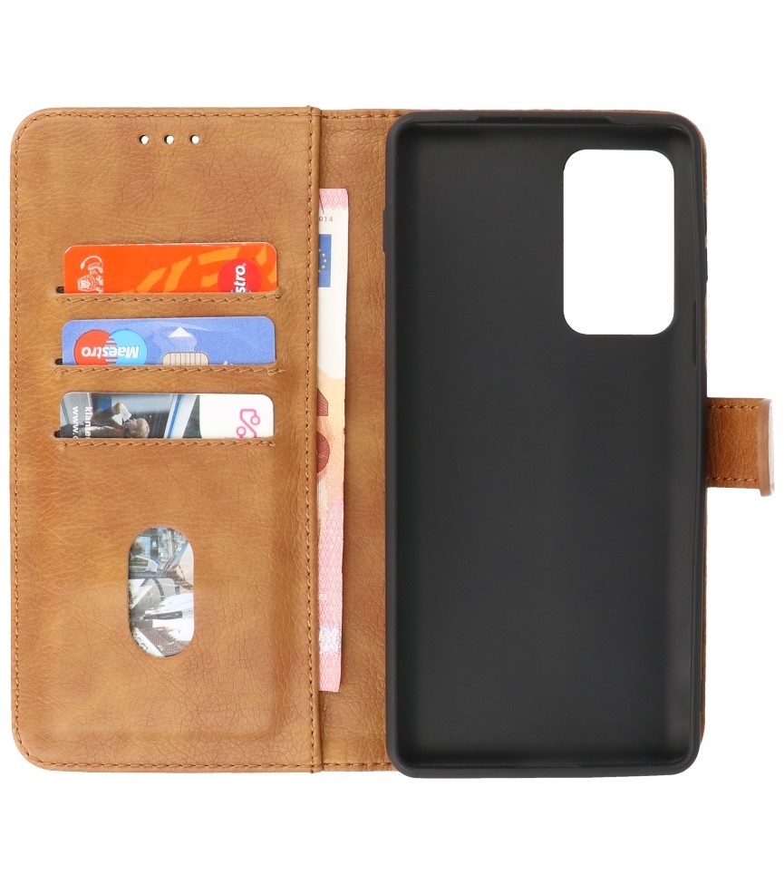 Bookstyle Wallet Cases Case Motorola Moto Edge 20 Pro Marrón