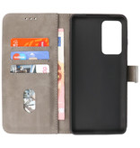 Bookstyle Wallet Cases Hoesje Motorola Moto Edge 20 Pro Grijs