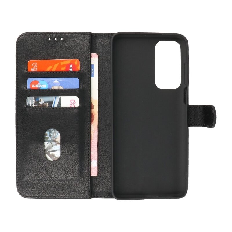 Custodie a portafoglio Bookstyle Custodia Motorola Moto Edge 2021 Nera