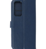 Bookstyle Wallet Cases Case Motorola Moto Edge 2021 Azul marino