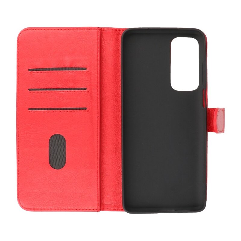 Custodie a portafoglio Bookstyle Custodia Motorola Moto Edge 2021 Rossa