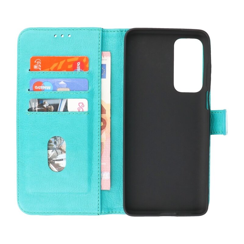 Bookstyle Wallet Cases Hülle Motorola Moto Edge 2021 Grün