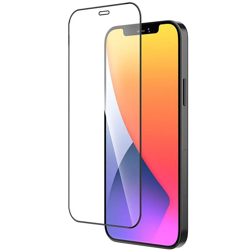 MF Glass 3D-Schutzglas für iPhone 12 - 12 Pro, Schwarz