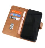 Bookstyle Wallet Cases Hoesje voor iPhone 13 Mini Bruin