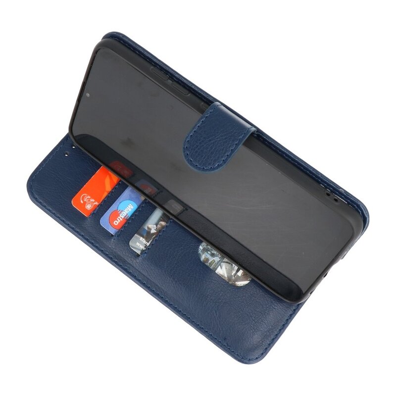 Bookstyle Wallet Cases Hülle für iPhone 13 Navy