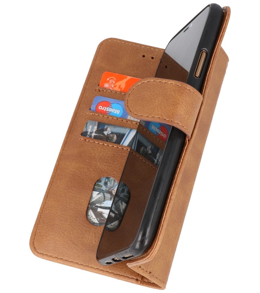 Bookstyle Wallet Cases Hülle für iPhone 13 Braun