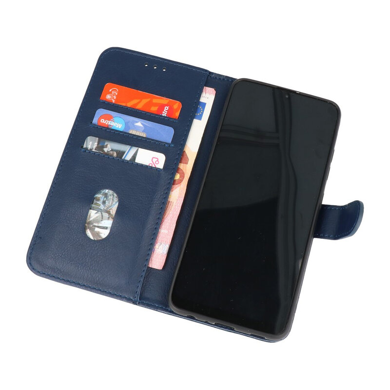 Bookstyle Wallet Cases Hülle für iPhone 13 Pro Navy