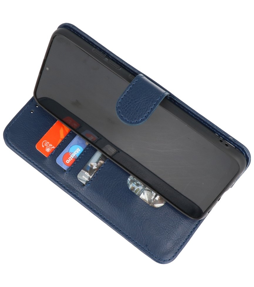 Estuche Bookstyle Wallet Cases para iPhone 13 Pro Max Azul marino