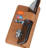 Bookstyle Wallet Cases Etui pour iPhone 13 Pro Max Marron