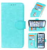 Bookstyle Wallet Cases Hülle für iPhone 13 Mini Grün