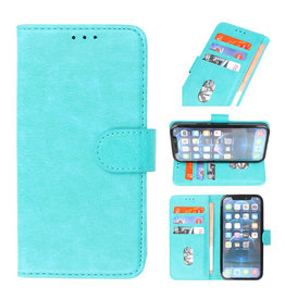 Bookstyle Wallet Cases Hülle für iPhone 13 Mini Grün