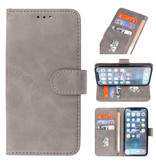 Bookstyle Wallet Cases Hülle für iPhone 13 Mini Grau