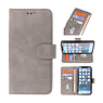 Bookstyle Wallet Cases Etui pour iPhone 13 Pro Max Gris