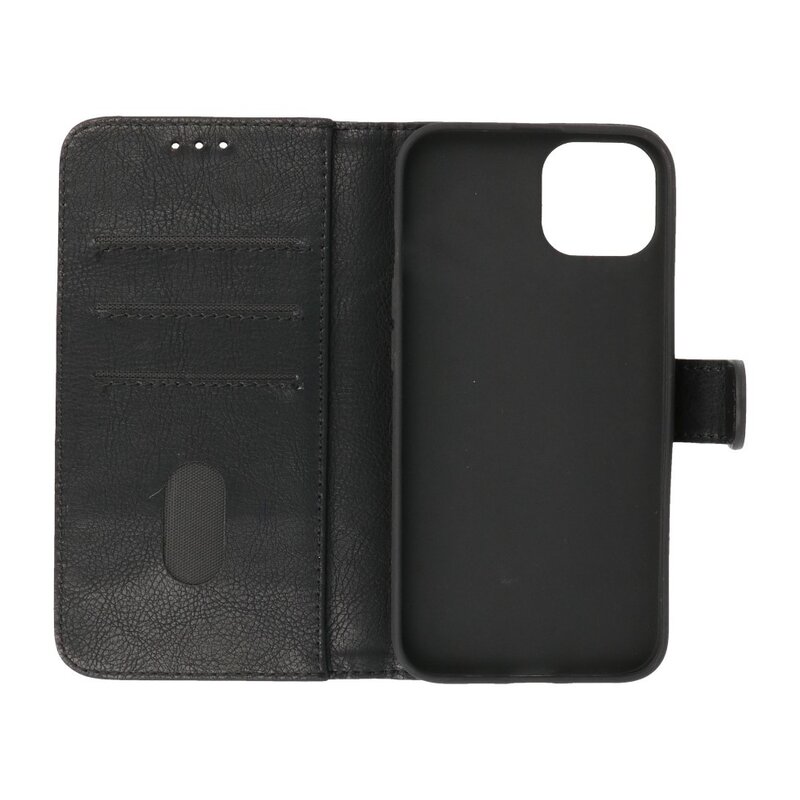 Bookstyle Wallet Cases Etui pour iPhone 13 Mini Noir