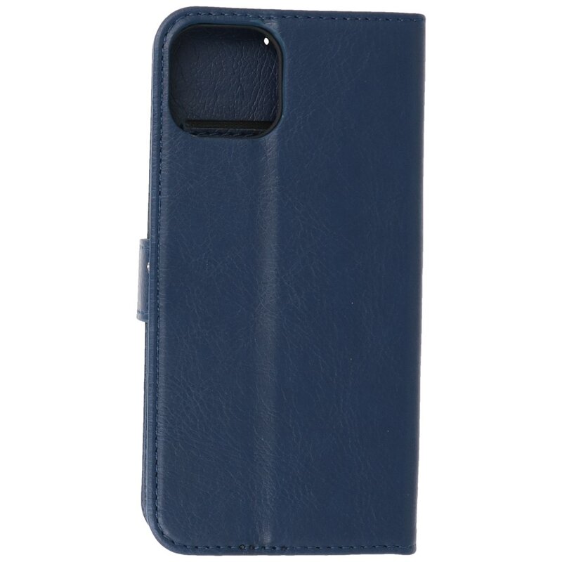 Bookstyle Wallet Cases Hoesje voor iPhone 13 Mini Navy