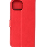 Bookstyle Wallet Cases Etui pour iPhone 13 Mini Rouge