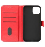 Bookstyle Wallet Cases Etui pour iPhone 13 Mini Rouge