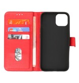 Bookstyle Wallet Cases Hoesje voor iPhone 13 Mini Rood