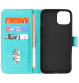 Bookstyle Wallet Cases Hoesje voor iPhone 13 Mini Groen