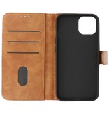 Bookstyle Wallet Cases Hoesje voor iPhone 13 Mini Bruin