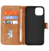 Bookstyle Wallet Cases Hoesje voor iPhone 13 Mini Bruin