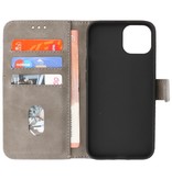 Bookstyle Wallet Cases Hoesje voor iPhone 13 Mini Grijs