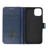 Bookstyle Wallet Cases Hülle für iPhone 13 Navy
