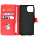 Bookstyle Wallet Cases Hoesje voor iPhone 13 Rood