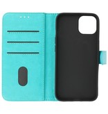 Bookstyle Wallet Cases Hoesje voor iPhone 13 Groen