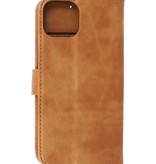 Bookstyle Wallet Cases Hoesje voor iPhone 13 Bruin