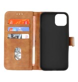 Bookstyle Wallet Cases Hülle für iPhone 13 Braun