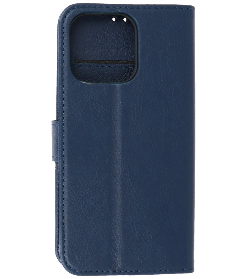 Bookstyle Wallet Cases Hoesje voor iPhone 13 Pro Navy