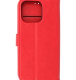 Bookstyle Wallet Cases Case for iPhone 13 Pro Red