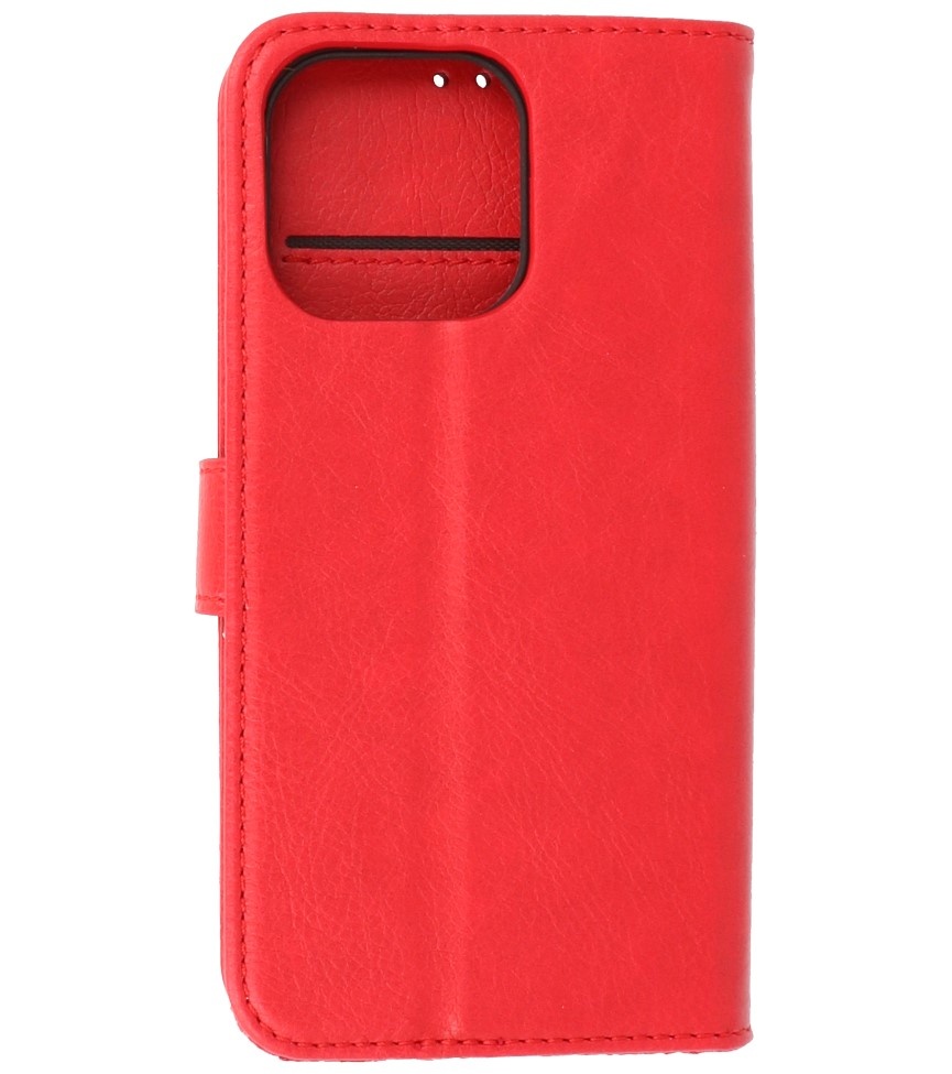 Bookstyle Wallet Cases Hoesje voor iPhone 13 Pro Rood