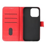 Bookstyle Wallet Cases Hülle für iPhone 13 Pro Rot