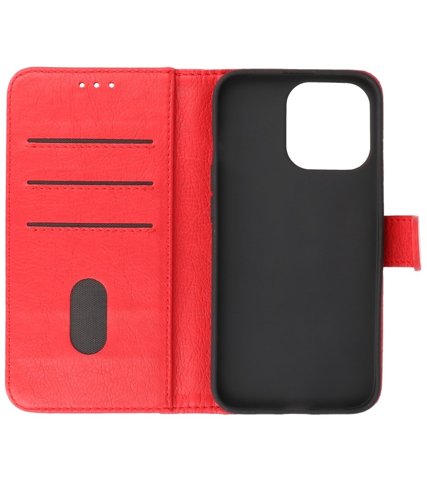 Bookstyle Wallet Cases Hoesje voor iPhone 13 Pro Rood