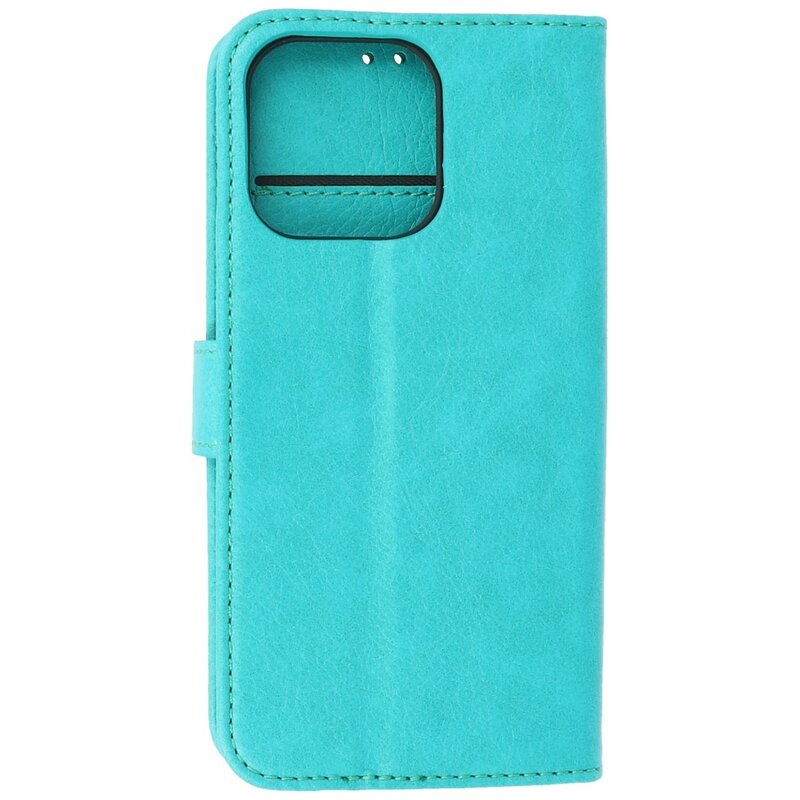 Étui portefeuille Bookstyle pour iPhone 13 Pro Vert