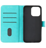 Bookstyle Wallet Cases Hoesje voor iPhone 13 Pro Groen