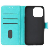 Bookstyle Wallet Cases Hülle für iPhone 13 Pro Grün