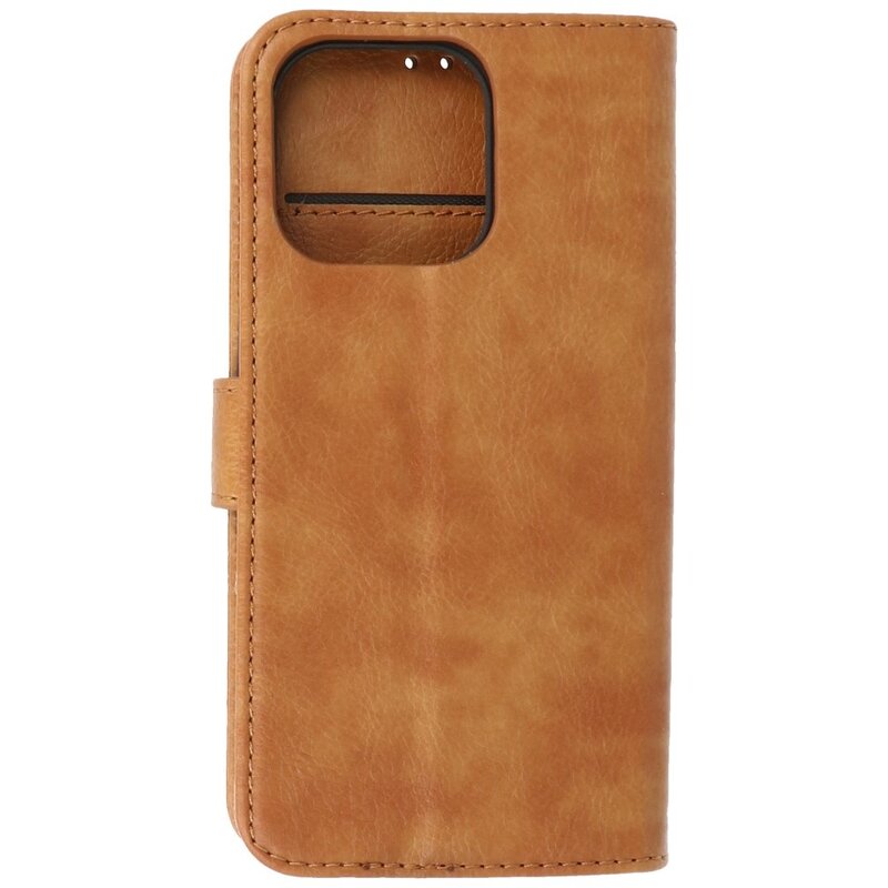 Custodia a portafoglio Bookstyle per iPhone 13 Pro marrone