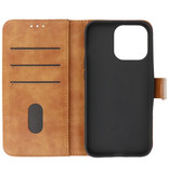 Bookstyle Wallet Cases Hoesje voor iPhone 13 Pro Bruin