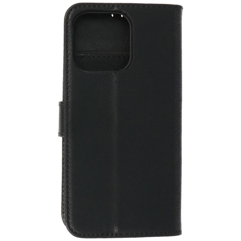 Bookstyle Wallet Cases Hoesje voor iPhone 13 Pro Max Zwart