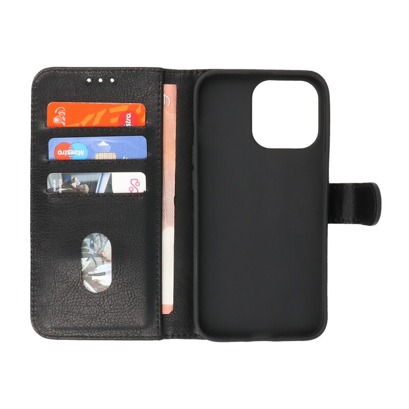 Bookstyle Wallet Cases Case for iPhone 13 Pro Max Black
