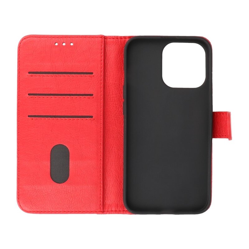 Bookstyle Wallet Cases Case til iPhone 13 Pro Max Rød