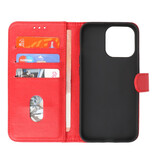 Bookstyle Wallet Cases Case til iPhone 13 Pro Max Rød