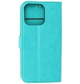 Bookstyle Wallet Cases Case for iPhone 13 Pro Max Green