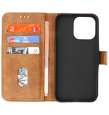 Bookstyle Wallet Cases Hülle für iPhone 13 Pro Max Braun